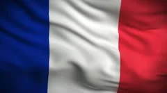 French Flag HD. Looped.