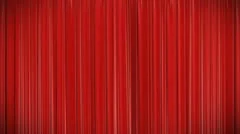 Red curtain, Opening and closing 3d animation, HD, mask.