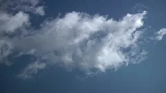 Moving Clouds on blue sky. Can be used for timelapse. Duration: 00:26:14,21