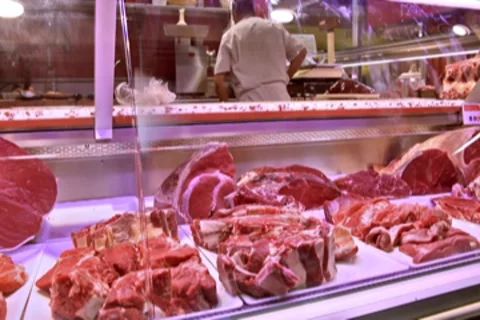 0106 Mercado NTSC Vídeos de archivo 8574053