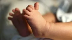 little feet a newborn baby