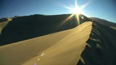 Time lapse Setting Sun on Sand Dunes