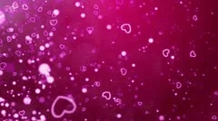Flying hearts and particles