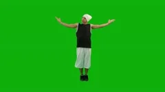 Guy Dancing Hip-Hop Green Screen