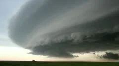 Supercell thunderstorm rotation (mesocyclone) with no tornado as of yet