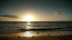 Tropical Beach Sunset Timelapse, Beautiful Island Ocean Nature Sea Reflection