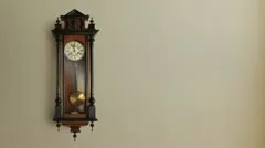 Vintage grandfather clock with alpha