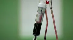 Blood drip transfusion during surgical operation