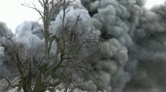 Amid the Force of Nature - House Fire Causes Billowing Smokey Fire