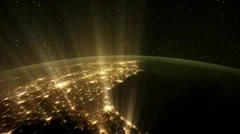City Lights on Earth from International Space Station