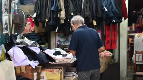 01.09.2025. Melaka. Tailoring workshop. No release available. Editorial use only Stock Footage 319258550