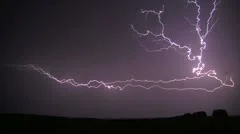 Storm - Multicell - Lightning - Night - Slow motion 