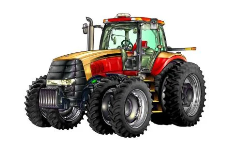 011 tractor farm machine work Stock Photos