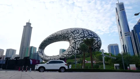 01/12/2022: Future Museum Time lapse, Dubai, UAE Video stock 271181962