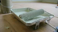 Paint Roller In Tray