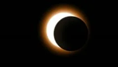 Solar Eclipse caused by a Lunar event with Ring of Fire