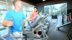 Members Exercising at Gym