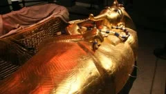 Ancient Egyptian artifacts - King Tut in his Gold tomb