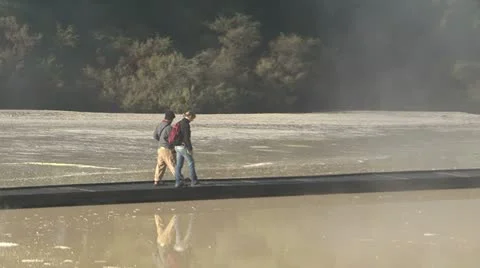 0116-thermal-pool Video stock 11140471