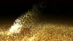 Gold Dust - Wind and Particles Backdrop