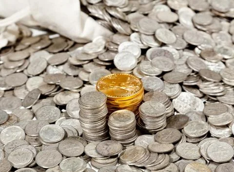linen  bag  of  old  pure  silver  coins  used  to  invest  in  silver  as  a  commodity  with  a  selection  of  golden  eagle  gold  coins xkwx bag,  bank,  bullion,  carat,  cash,  cent,  cloth,  coin,  coins,  commodity,  currency,  dimes,  dollar,  eagle,  finance,  fortune,  gold,  golden,  hoard,  investment,  isolated,  jackpot,  many,  metal,  money,  old,  pile,  pot,  price,  pure,  retirement,  rich,  sack,  savings,  silver,  spill,  sterling,  studio,  treasure,  valuable,  vintage,  wealth,  white
