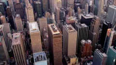 Aerial view  of skyscrapers Midtown Manhattan, New York
