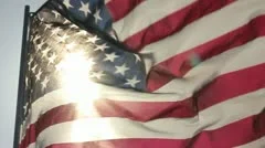 AMERICAN FLAG SLO-MO CLOSE-UP