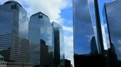 Modern office buildings, Financial District, New York, T/lapse