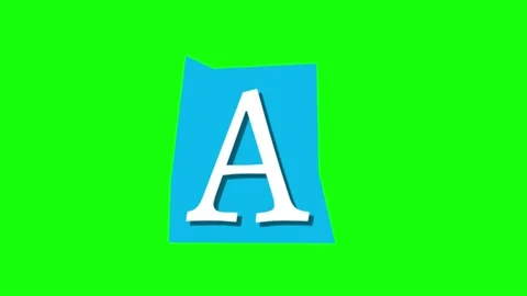 0124 ransom letter A Stock Footage 231609861