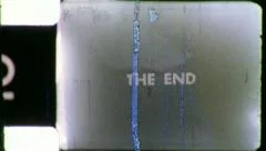 THE END Vintage 8mm Film Leader Ending Finale Text Home Movie Vintage Distressed