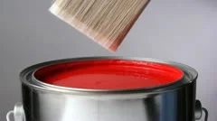 Paint brush and can of paint