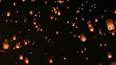Flying lantern yeepang festival