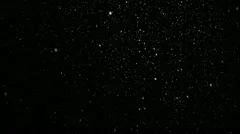 Snow, isolated on black background, loop