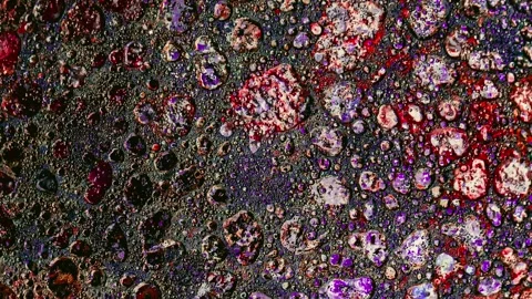 012_Abstract textured concrete background with purple hues.mp4 Video stock 344815514