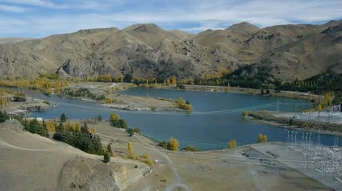 0134-benmore-dam1 Video stock 12008963