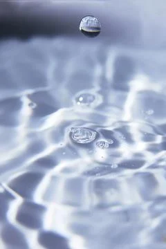 013.One or more drops of water splashing into waves and undefined shapes.Wall Stock Photos