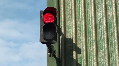 0149 Traffic light red Stock Footage 34261947