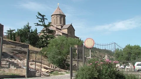 015 Tbilisi Old Town Stock Footage 80122306