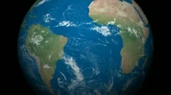 3D Earth Globe Map, Brazil, Central-South America