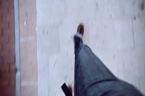 0154 Caminar NTSC Video stock 8795499
