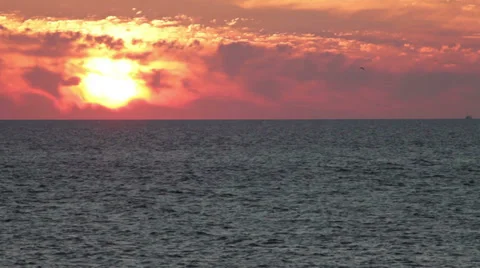 0154 mediterranean sunset Stock Footage 32693302