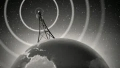 Retro Antenna Broadcasting Signal
