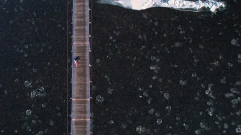 017 Bridge over Irkut river 库存影片 166341977