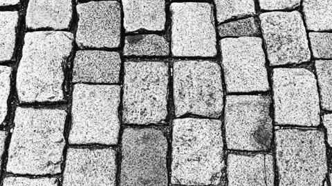 017_Stone paving texture background.mp4 Stock Footage 345657005