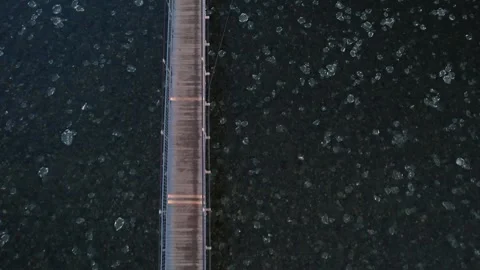 018 Bridge over Irkut river 库存影片 166341973