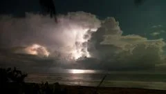 Extreme Ocean Lightning Timelapse Off The Florida Coastline