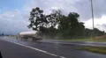 01Big Rig Truck And Rain HD Footage