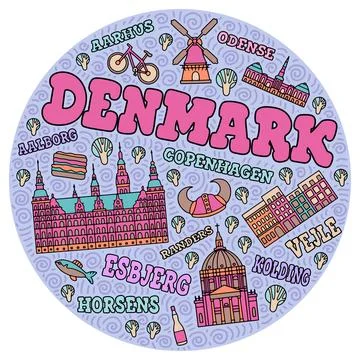 01Denmark Stock Illustration