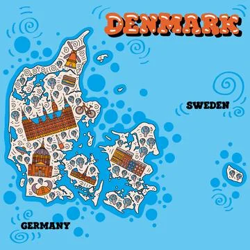 01Denmark Stock Illustration