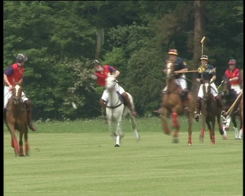 02-06-2002 Prince Harry scores a goal Video stock 90464341